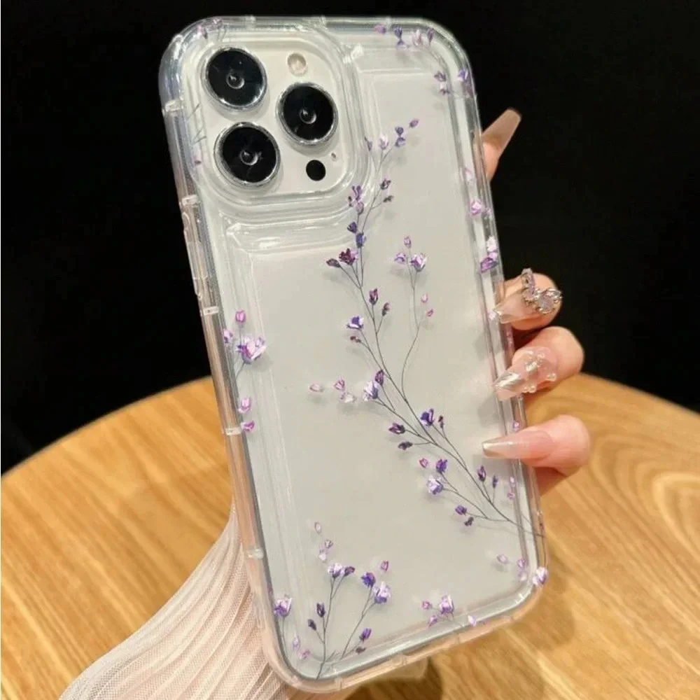 ⚠️Clearance iPhone 15/Pro/Pro Max Simple Floral Phone Case - Picture 2 of 4